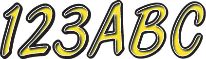 Hardline Series 400 Off Road Registration Kit in yellow and black with various mounting components and registration plates.