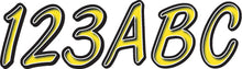 Load image into Gallery viewer, Hardline Series 400 Off Road Registration Kit in yellow and black with various mounting components and registration plates.