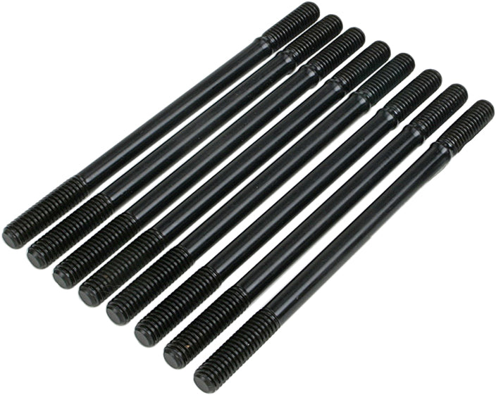 Feuling engine cylinder stud kit 811-03026 with metal studs laid out for motorcycle engine assembly.