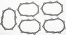 Load image into Gallery viewer, James Gasket transmission end cover gaskets foamet 5-pack, showing black rubber seals and gasket edges for vehicle transmission repair
