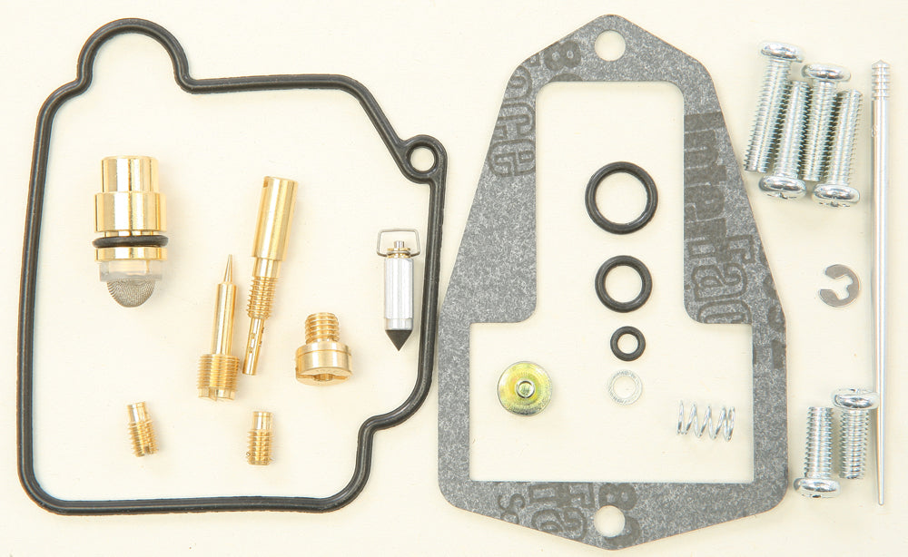 All Balls Bike Carburetor Rebuild Kit 226-1496 for intake and fuel system, includes gaskets and seals, used in motorcycle carburetors.