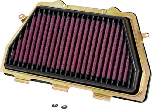 K&N Air Filter 731008R, high-performance automotive air filter with a reusable cotton gauze design for optimal airflow.