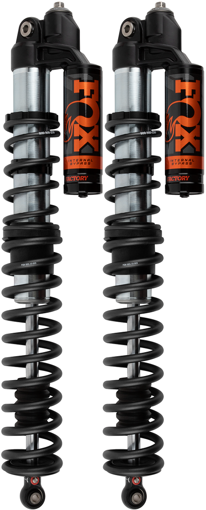 Fox IBP Factory Series 2.5 front suspension component for Can-Am 2-seat models, showing the high-performance shock absorber.
