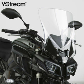 National Cycle Vstream Tall Clear Windshield, motorcycle windshield with a sleek tall design and transparent acrylic surface.