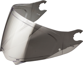 SCORPION EXO Covert Fx helmet faceshield with silver mirrored finish and Pinlock for enhanced visibility and protection.