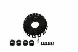 ProX Racing Parts clutch basket Hon 19-1221, metallic clutch component with precise machining, designed for high-performance motorcycle engines.