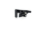 Black PUIG lever adapter brake lever for motorcycle, shown attached to handlebar with mounting hardware.