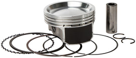 Vertex forged piston kit for BMW 81.96mm bore with 10.2:1 compression, includes piston components and accessories.