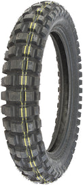 IRC Tire TR-8 rear motorcycle tire, 4.50-18 bias ply for Yamaha YZ250 with tread pattern suitable for off-road riding.
