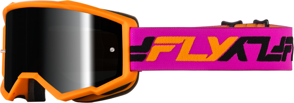 Zone Goggle Orange/Pink W/ Black Mirror/Smoke Lens