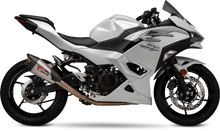 Load image into Gallery viewer, Yoshimura Race Exhaust At2 FS SS/Ss/Cf for motorcycles, showcasing the sleek stainless steel design and polished finish.