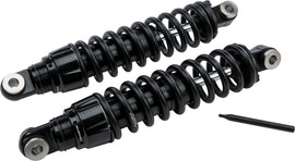 HardDrive Dyna Monotube Shock 13-inch heavy-duty adjustable shock absorber, shown in black with mounting hardware