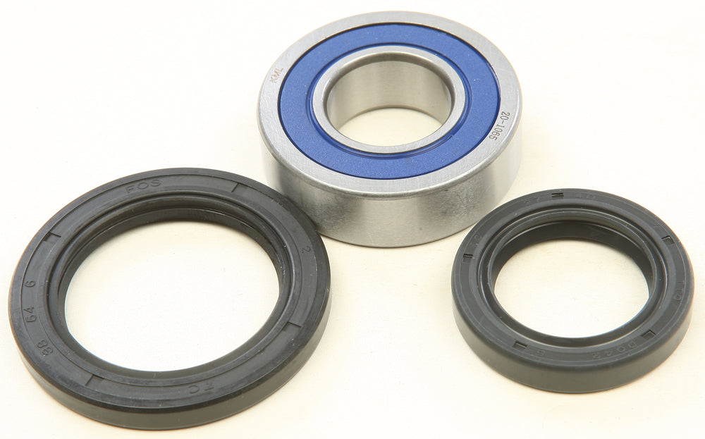 All Balls suspension lower steering stem kit 22-51685 with metal components and rubber seals for motorcycle steering assembly.