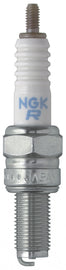 NGK Spark Plug #6264/10 2-CR10E showing the metal threading and ceramic insulator for automotive ignition systems.