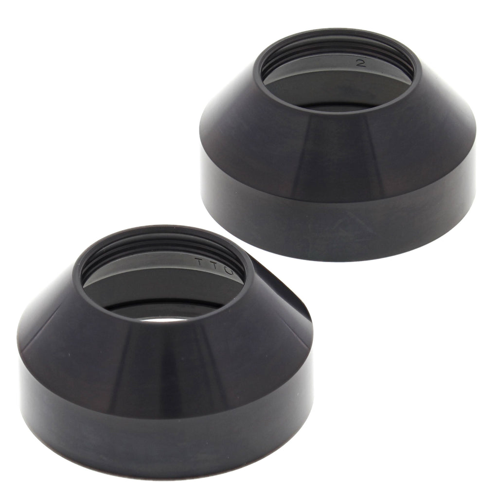 All Balls Fork Dust Seal Kit 22-57132 with gaskets and seals for motorcycle front forks, showing the rubber dust seals and components.