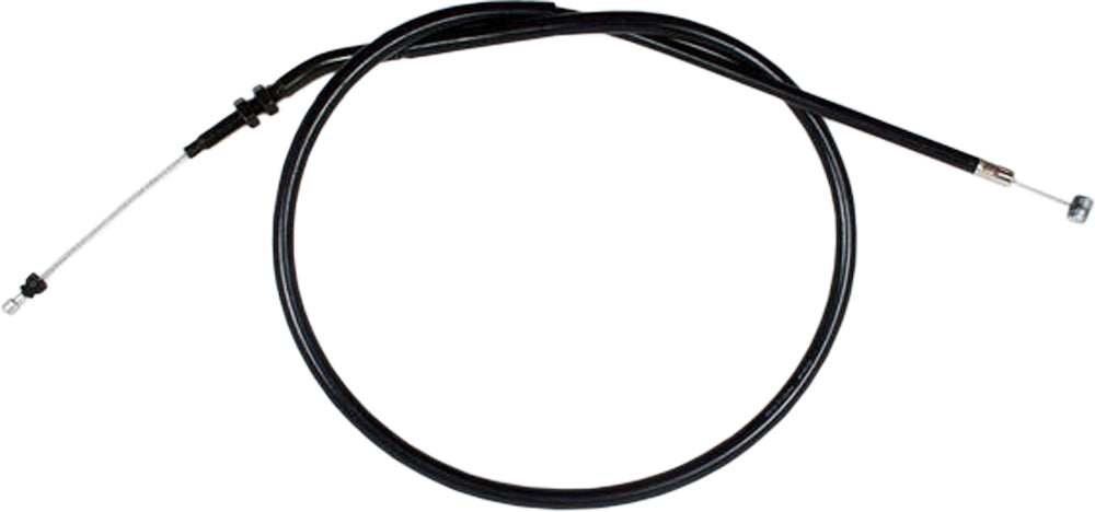 Motion Pro black vinyl clutch cable 70-2382, showing the durable cable with protective black vinyl coating for motorcycle clutch control.