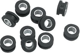 HardDrive Fatbob tank grommets kit with 10 black rubber grommets for motorcycle body compatibility, part number 820-52261.