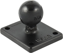 Load image into Gallery viewer, Ram 2"x1.7" base with 1" ball and amps hole pattern, vehicle accessory mounting base by Ram, metal construction.