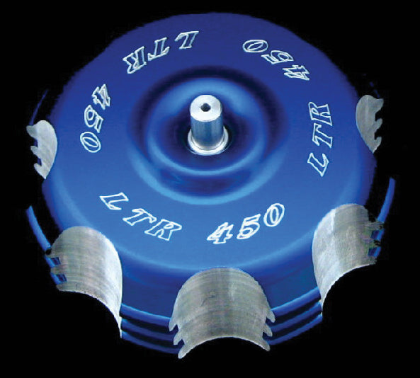 ModQuad billet blue logo gas cap for off-road vehicles, with a sleek, durable design and prominent brand branding.