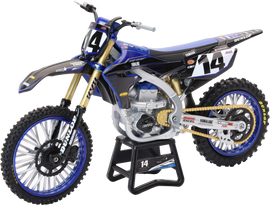 New Ray Toys 1:12 scale Yamaha Factory Team YZ450 Dylan Ferandis #14 motorcycle accessory model.