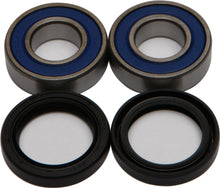 Load image into Gallery viewer, All Balls front wheel bearing and seal kit 22-51389 showing bearings and seals for motorcycle or vehicle wheel assembly