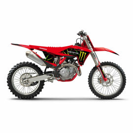DCOR complete kit featuring Monster Energy Slash design on a white background, with detailed components and packaging visible.
