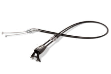 Load image into Gallery viewer, Motion Pro Rev 2/3 black vinyl throttle push-pull cable set for motorcycle control lines, with visible cables and fittings.