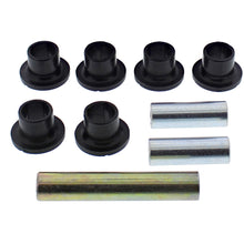 Load image into Gallery viewer, All Balls rear knuckle bushing kit for suspension, showing black bushings and metal components on a white background.