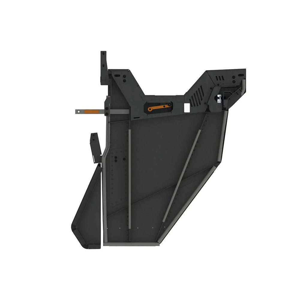 Kolpin steel rear half doors for off-road vehicles, featuring durable metal construction and secure mounting.