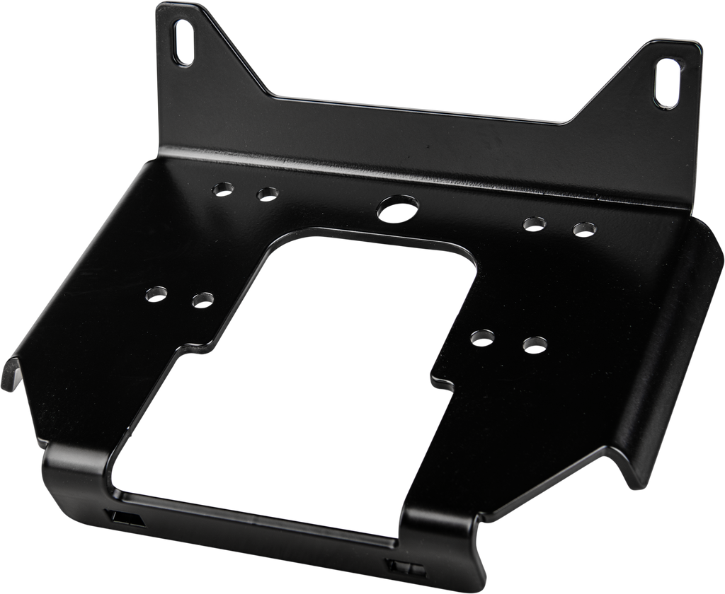 Open Trail Winch Mount 459-1735, a sturdy black metal mount designed for off-road winch installation, with mounting holes visible.