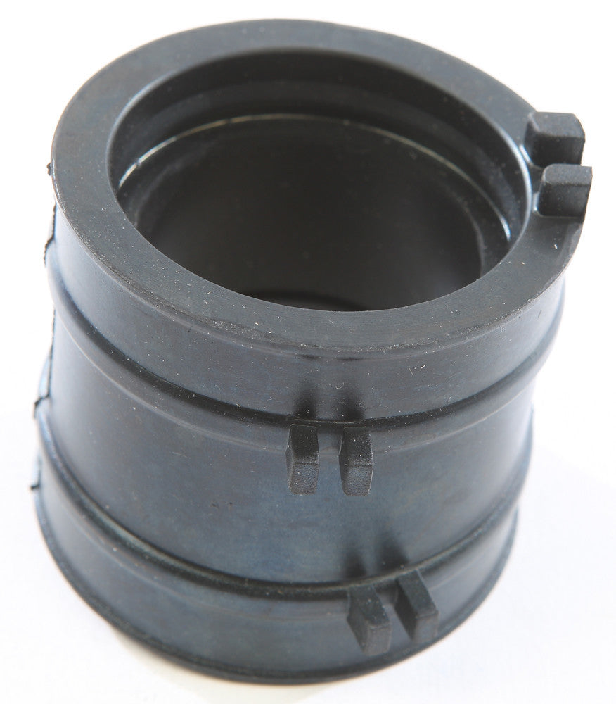 K&L Carburetor Boot/Holder for intake and fuel system, shows a close-up of the black rubber carburetor boot with metal clamps.
