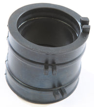 Load image into Gallery viewer, K&amp;L Carburetor Boot/Holder for intake and fuel system, shows a close-up of the black rubber carburetor boot with metal clamps.