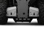 RIVAL POWERSPORTS USA alloy rear A-arm guards for off-road vehicles, shown mounted on a vehicle's suspension system.
