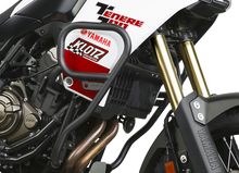 Load image into Gallery viewer, Black National Cycle off-road engine guards mounted on a motorcycle, designed to protect the engine during off-road riding.