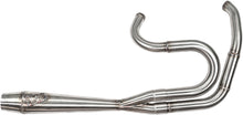 Load image into Gallery viewer, Sawicki Speed Shop 2-in-1 Dyna full-length exhaust with brushed stainless steel finish and big-inch cannon design.