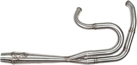 Sawicki Speed Shop 2-in-1 Dyna full-length exhaust with brushed stainless steel finish and big-inch cannon design.