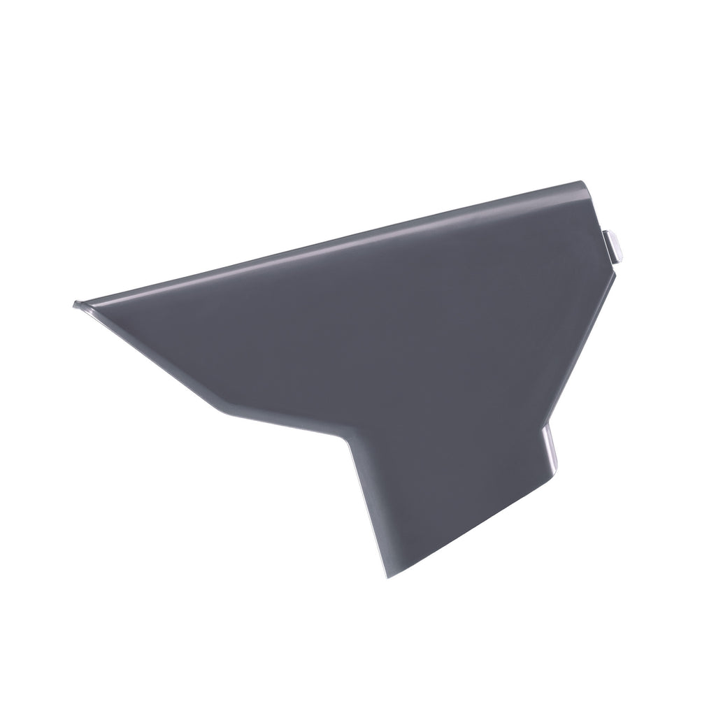 Polisport Plastics Nardo Grey Airbox Cover for motorcycle body, durable plastic construction with brand logo visible.