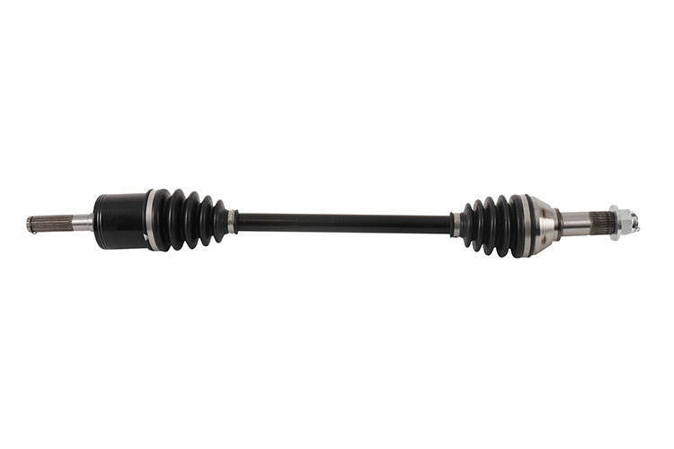 All Balls heavy-duty front axle with six balls, shown in silver metal, designed for durable motorcycle or ATV suspension.
