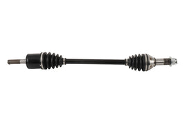 All Balls heavy-duty front axle with six balls, shown in silver metal, designed for durable motorcycle or ATV suspension.
