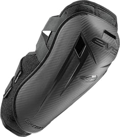 Black EVS Option Elbow Pads for youth, featuring padded protection and adjustable straps for a secure fit.