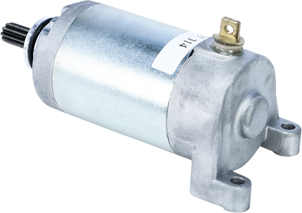 Fire Power starter motor for Yamaha 26-1389, showing the compact black starter with electrical connections and mounting points.