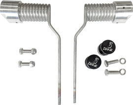 Ibexx Ice Scratchers Kit in black with short lug design, suitable for snowmobiles, shown in the image.