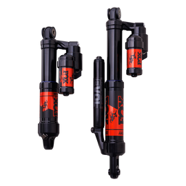 Fox Float 3 Qs3 1.5-inch mountain bike suspension fork, featuring a sleek black and silver design with branding details visible.