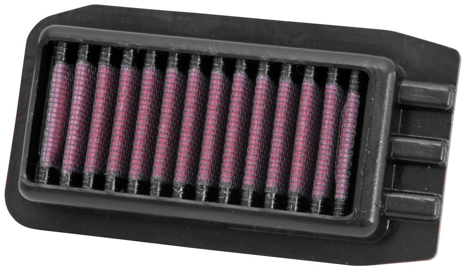 K&N Air Filter 772509 showing a close-up of the high-performance automotive air filter with pleated filter material.