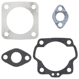 Vertex top end gaskets for Kawasaki and Suzuki engines, showing a set of engine seals and gaskets in a precise arrangement.