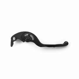 RIZOMA adjustable plus black brake lever for Kawasaki motorcycles, showcasing its sleek design and ergonomic grip.