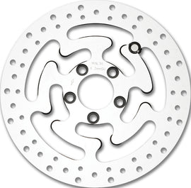 HardDrive OE rear brake rotor, polished 11.8 inches, designed for bicycle brakes, with a smooth, shiny surface and vented design.