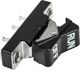 Black HardDrive Run/Off switch for 72-81 models, with a sturdy design and easy-to-use toggle for controlling power.