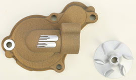 Boyesen magnesium waterpump cover and impeller kit for off-road vehicles, featuring durable construction and precise fit.