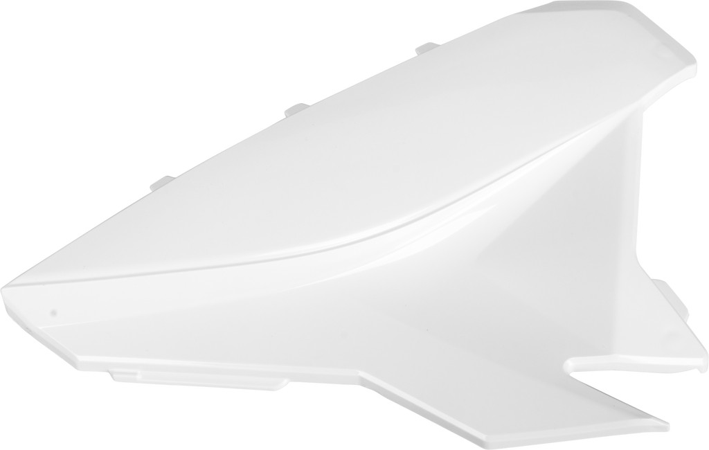 Acerbis white Airbox Cover for Beta motorcycle, showing the body part with branding and design details.